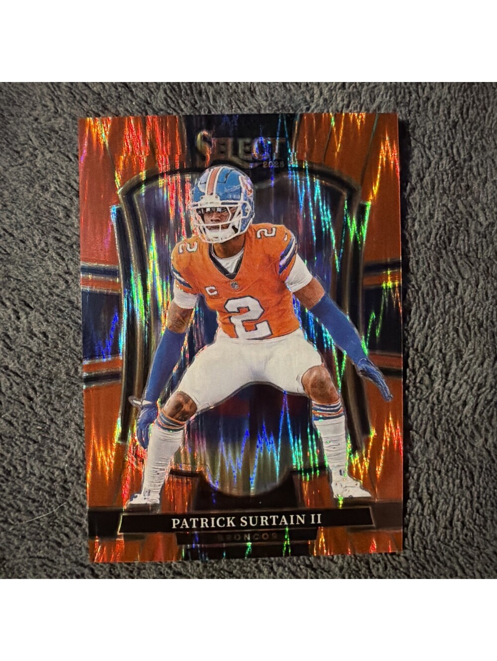 2025 Select Patrick Surtain II Red Shock 161/249 Broncos